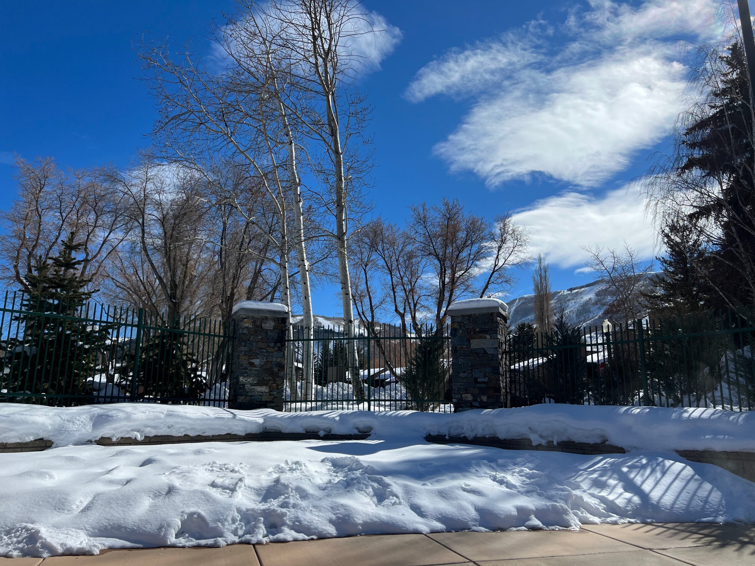 park avenue condos hot tub winter